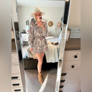 Showmeyourmumu Carrie Collard Dress - cool paisley print